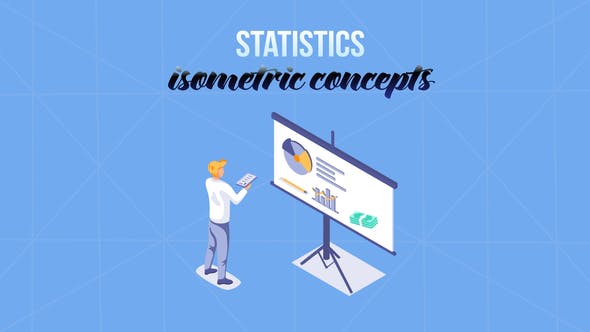 Videohive Statistics - Isometric Concept 29057296
