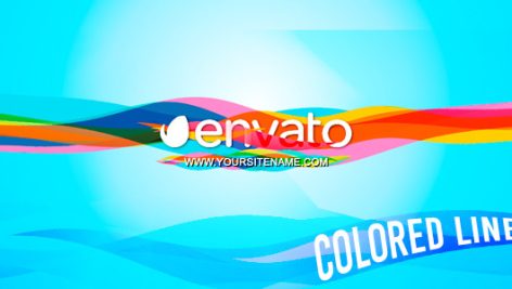 Videohive Colored Lines - Logo 12424249