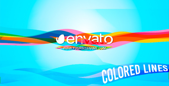 Videohive Colored Lines – Logo 12424249
