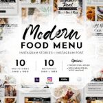 Videohive Modern Food Menu Instagram Stories 28331308