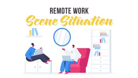 Videohive Remote work - Scene Situation 28435615